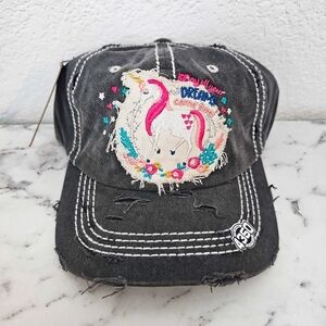 Unicorns Dreams Women's Vintage Baseball Style Hat From 4350 District.